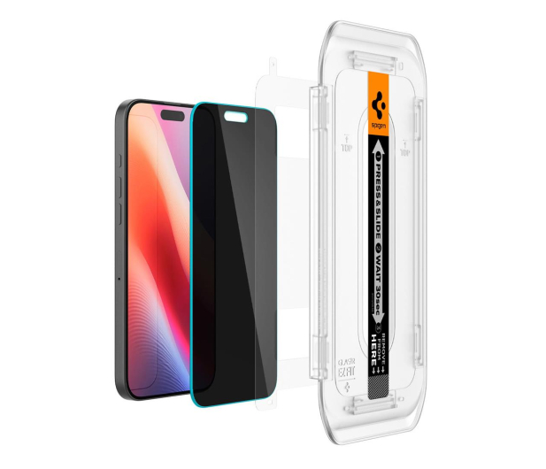 SPIGEN Szkło Privacy Glas.TR 'Ez.Fit' 2-Pack do iPhone 16 Pro Max AGL07908 - 1279691 - zdjęcie 3